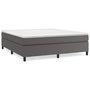 Voir la diapositive 1 : VIDAXL Cadre de lit sans matelas gris 180x200 cm similicuir