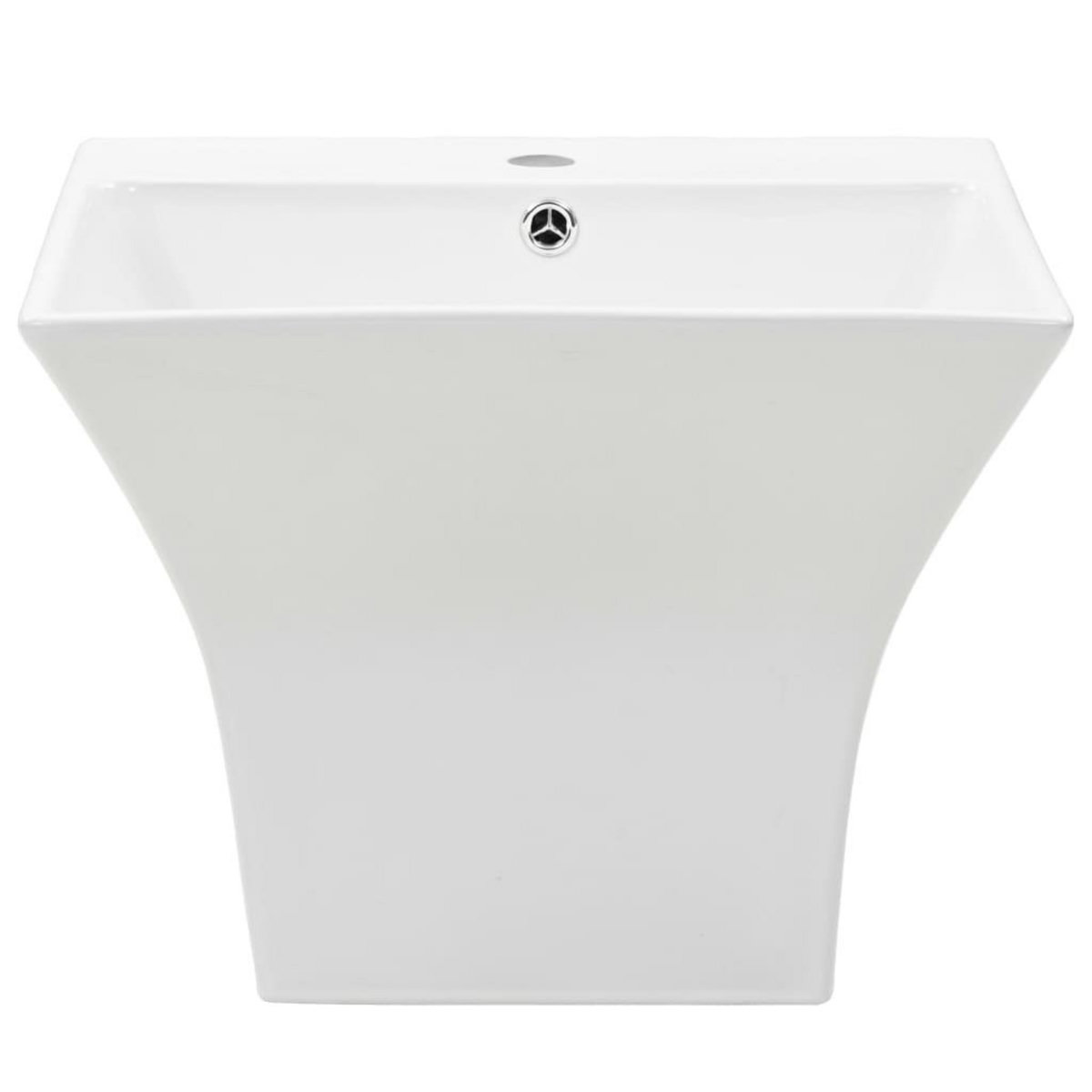 VIDAXL Lavabo mural Ceramique Blanc 500 x 450 x 410 mm