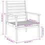Voir la diapositive 6 : VIDAXL Fauteuil de jardin lot de 2 66,5x65x81 cm bois massif d'acacia