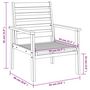 Voir la diapositive 6 : VIDAXL Fauteuil de jardin lot de 2 66,5x65x81 cm bois massif d'acacia