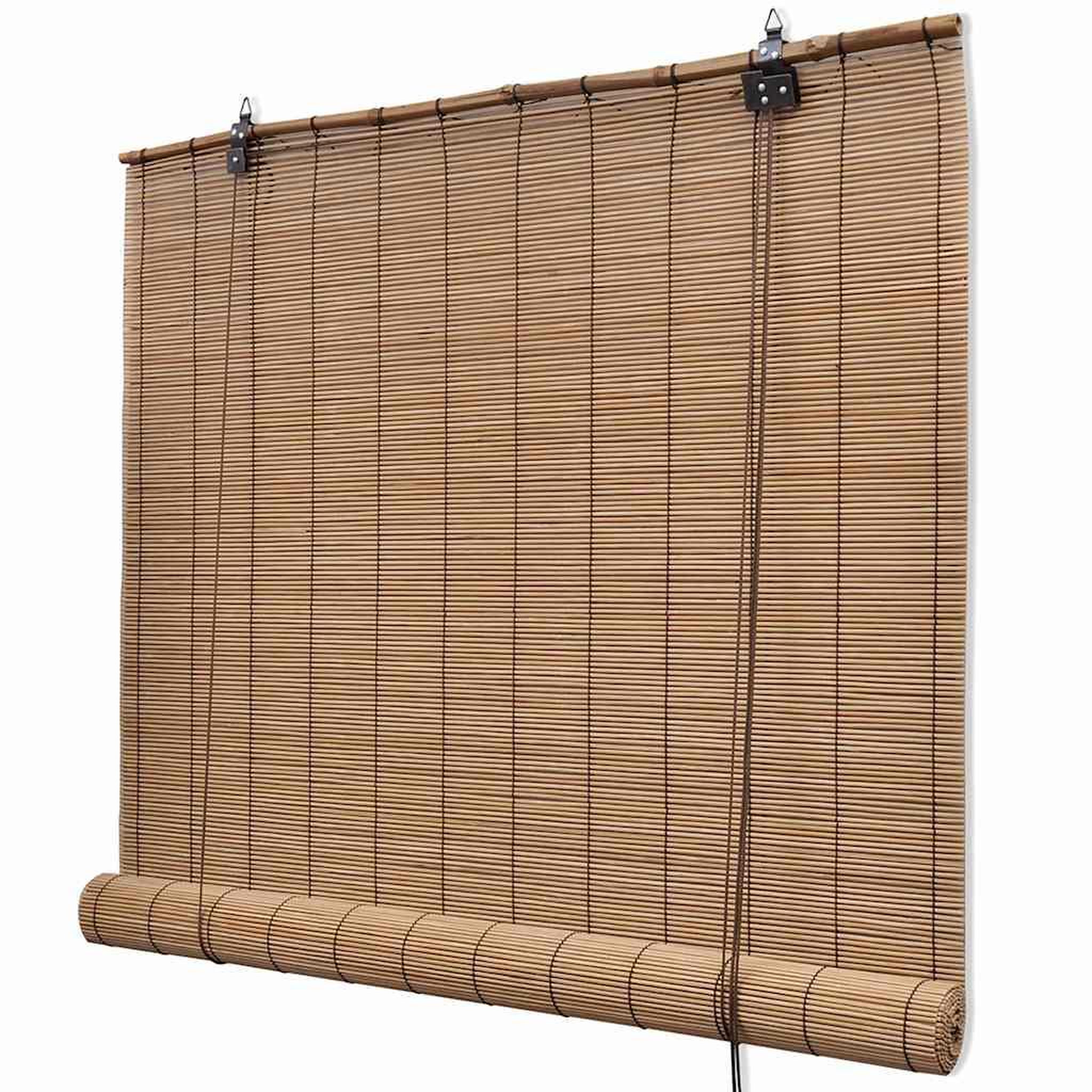 Voir la diapositive 3 : VIDAXL Stores roulants en bambou 2 pcs 150x220 cm marron