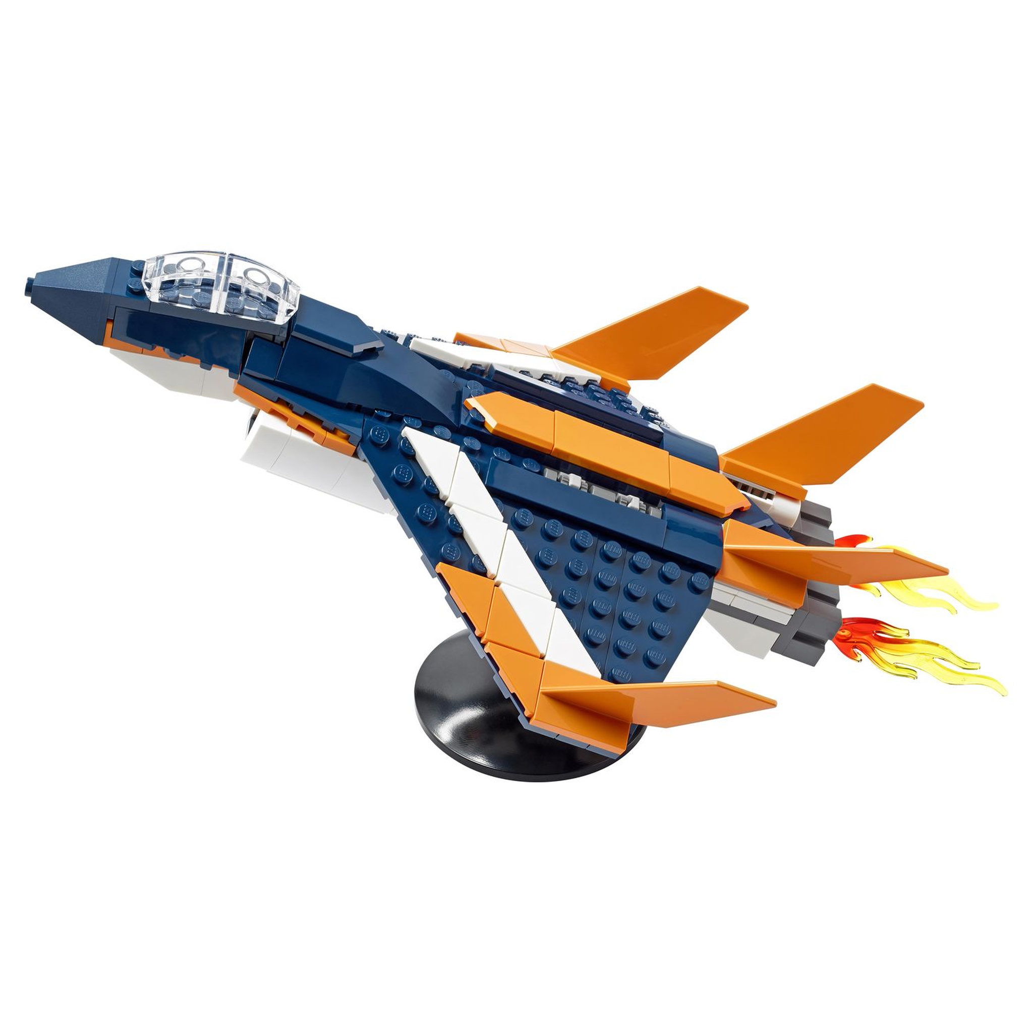 Voir la diapositive 3 : LEGO Creator 31126 - L&rsquo;Avion Supersonique, Jouet 3 en 1 Hélicoptère Bateau Avion