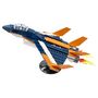 Voir la diapositive 3 : LEGO Creator 31126 - L&rsquo;Avion Supersonique, Jouet 3 en 1 Hélicoptère Bateau Avion