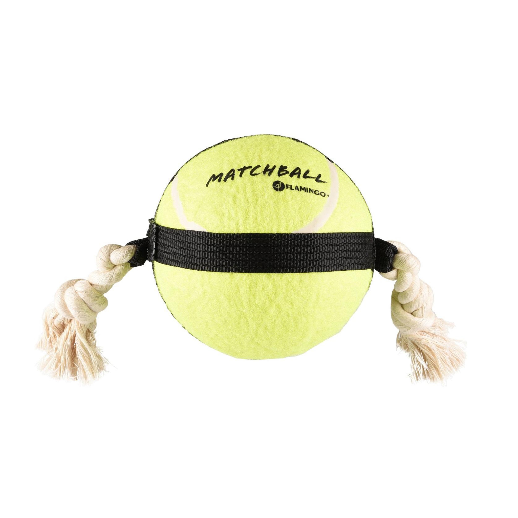 Voir la diapositive 1 : Eden Balle de tennis matchball pour chien avec corde