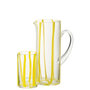 Voir la diapositive 2 : Paris Prix Carafe Rayures en Verre  Ophelie  25cm Jaune