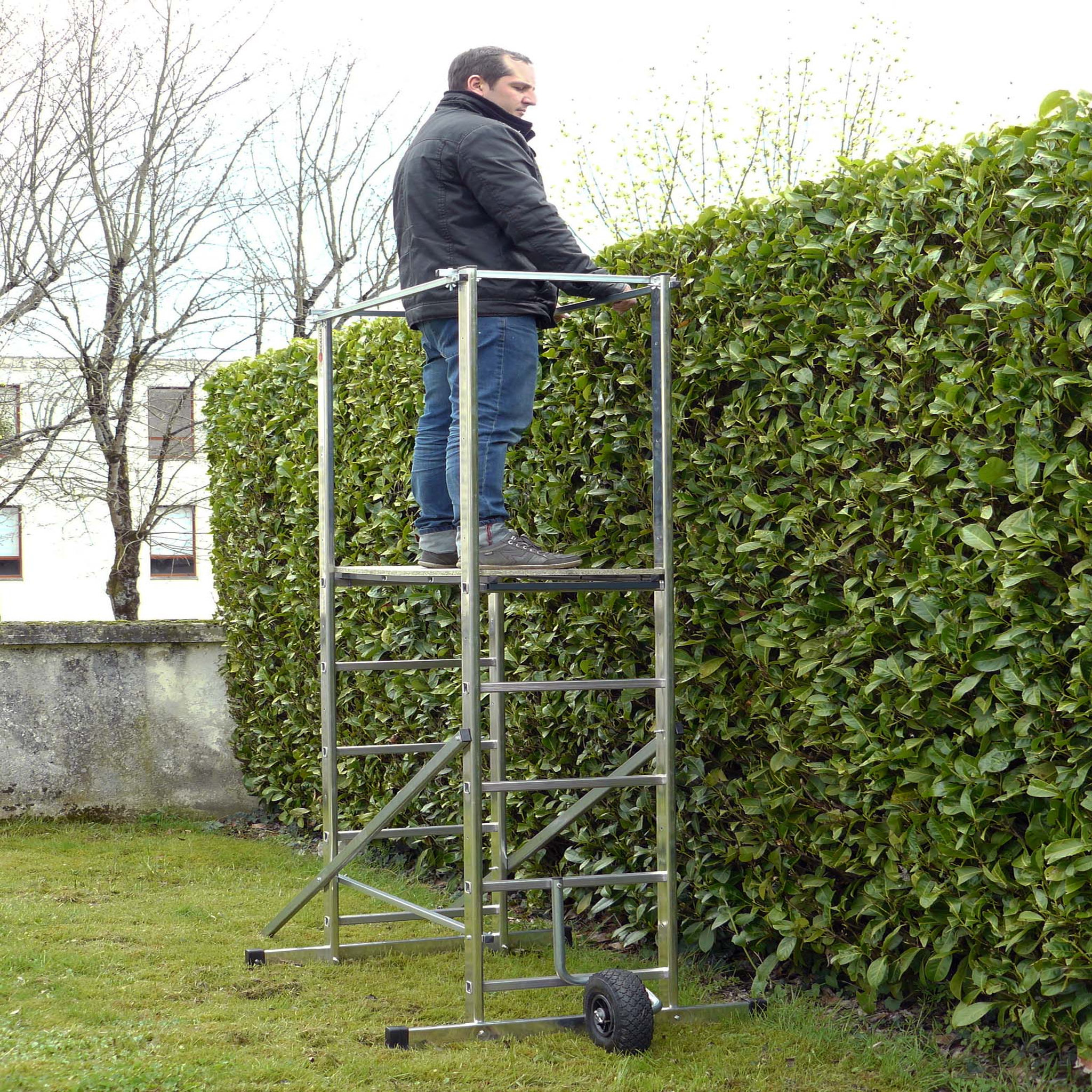 Voir la diapositive 2 : ESCALUX Echafaudage tout terrain Hortus 140 - 3m60