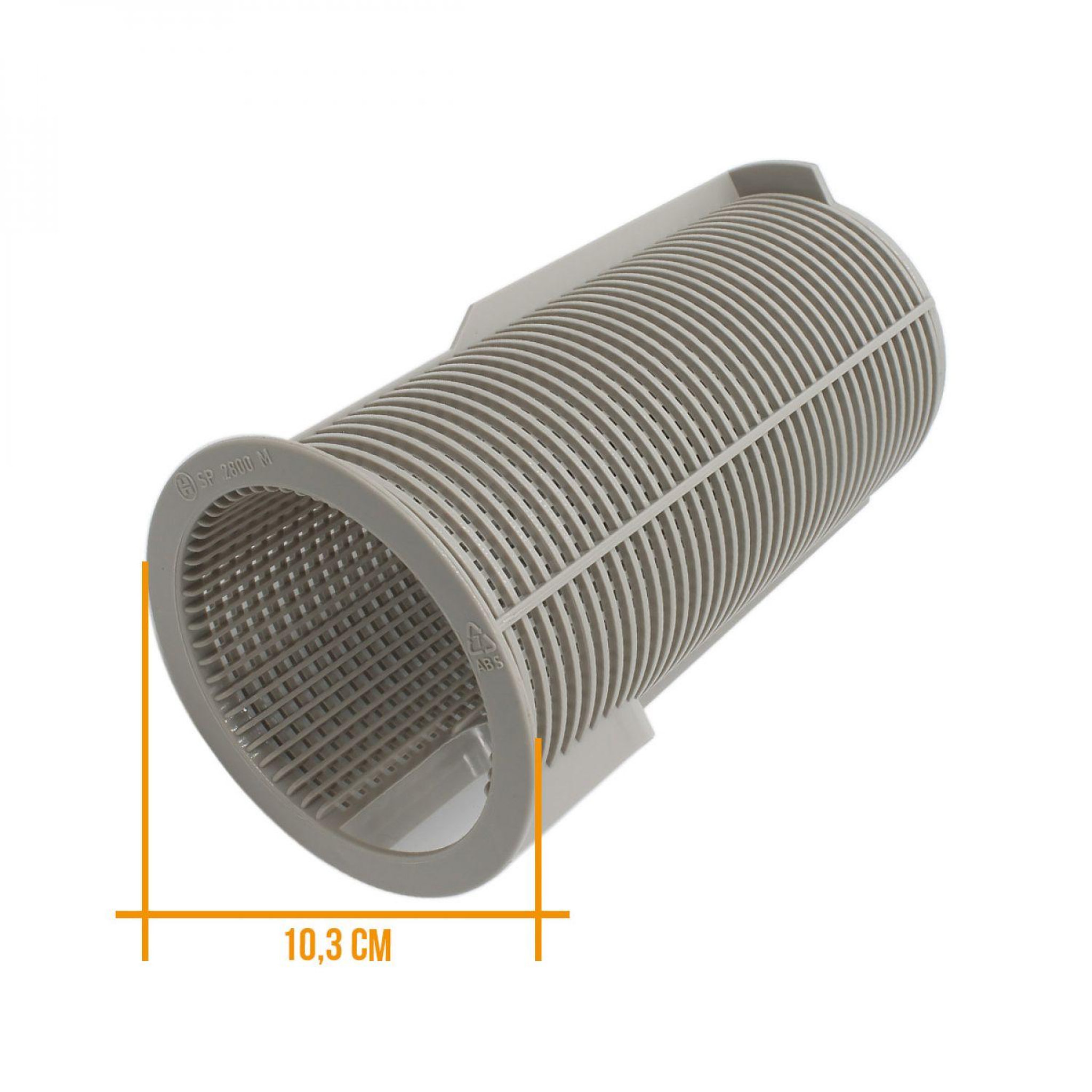 Voir la diapositive 2 : Hayward Panier préfiltre rond pour pompe de piscine - Ø 10.3 cm - Gris - SPX2800M