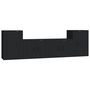 Voir la diapositive 2 : VIDAXL Ensemble de meubles TV 4 pcs Noir Bois d'ingenierie