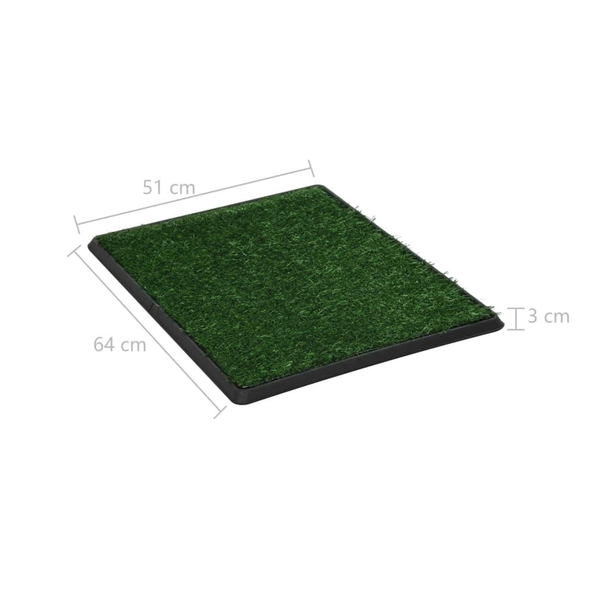 Voir la diapositive 6 : VIDAXL Toilette pour animaux avec plateau et gazon artificiel Vert WC