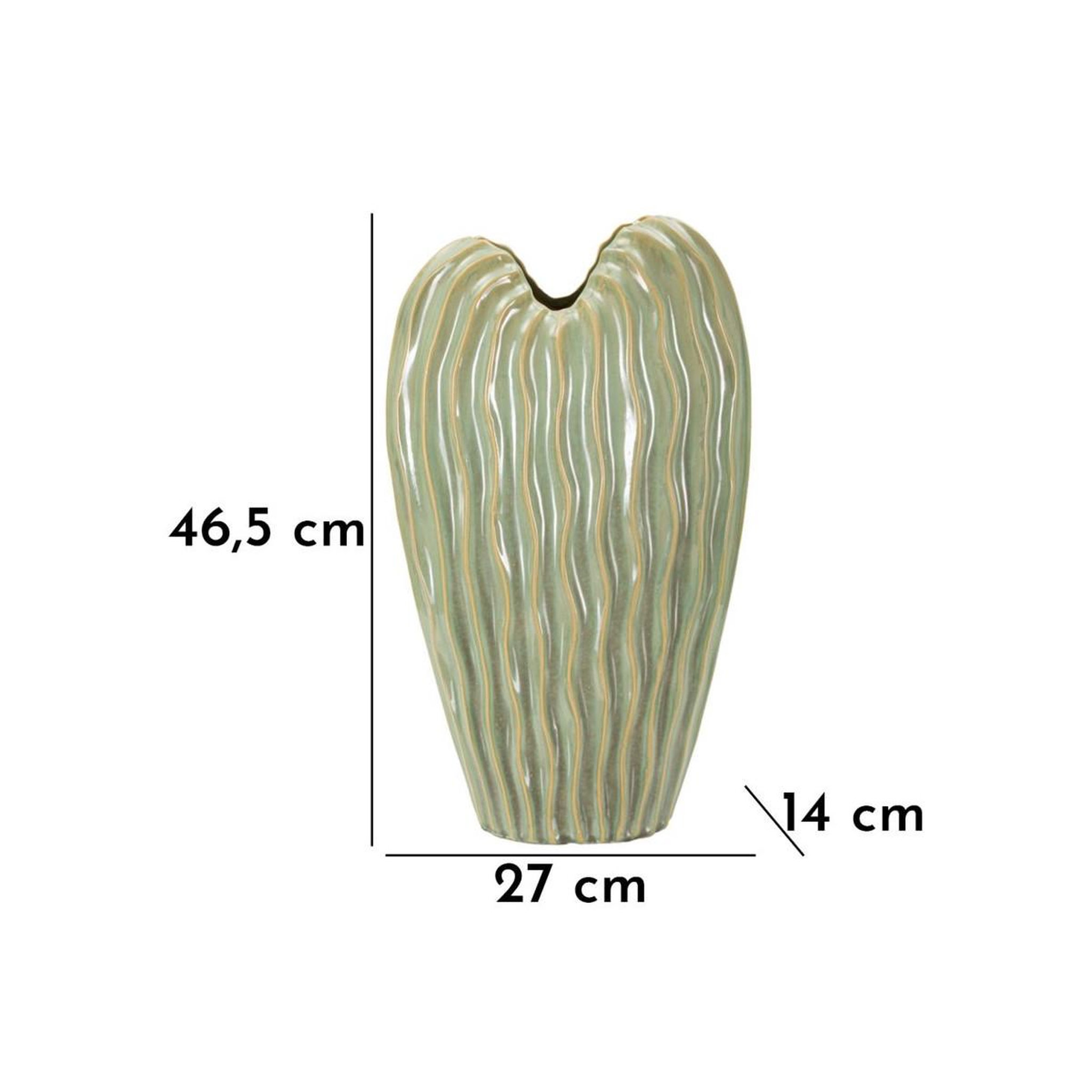 Voir la diapositive 4 : Paris Prix Vase en céramique  venice  46cm vert
