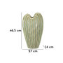 Voir la diapositive 4 : Paris Prix Vase en Céramique  Venice  46cm Vert