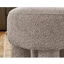 Voir la diapositive 4 : LISA DESIGN Minna - pouf - en tissu bouclette