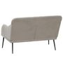Voir la diapositive 5 : VIDAXL Banc Gris clair 110x76x80 cm Velours