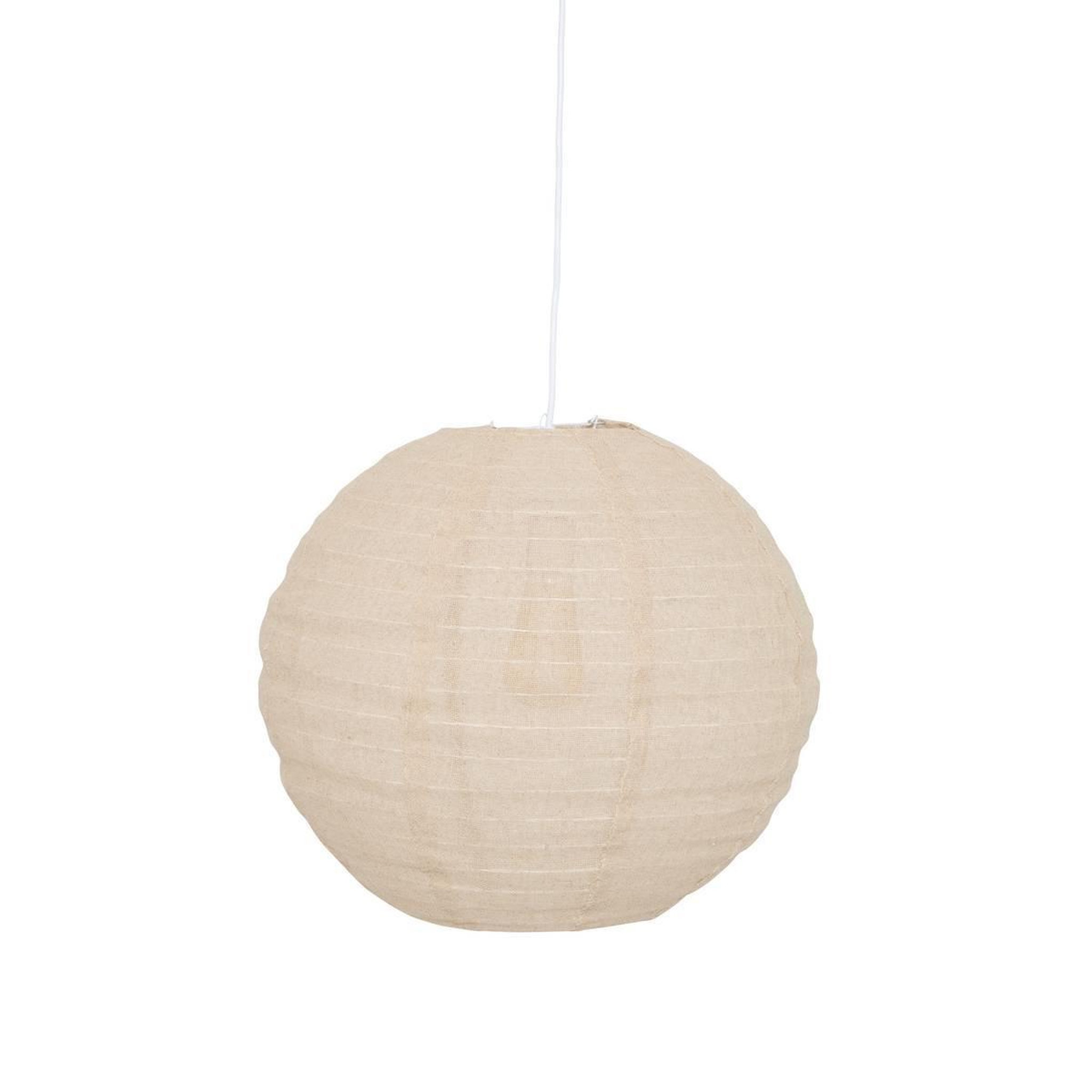 Voir la diapositive 3 : ATMOSPHERA Lanterne Japonaise Boule  Jordy  57cm Beige Lin