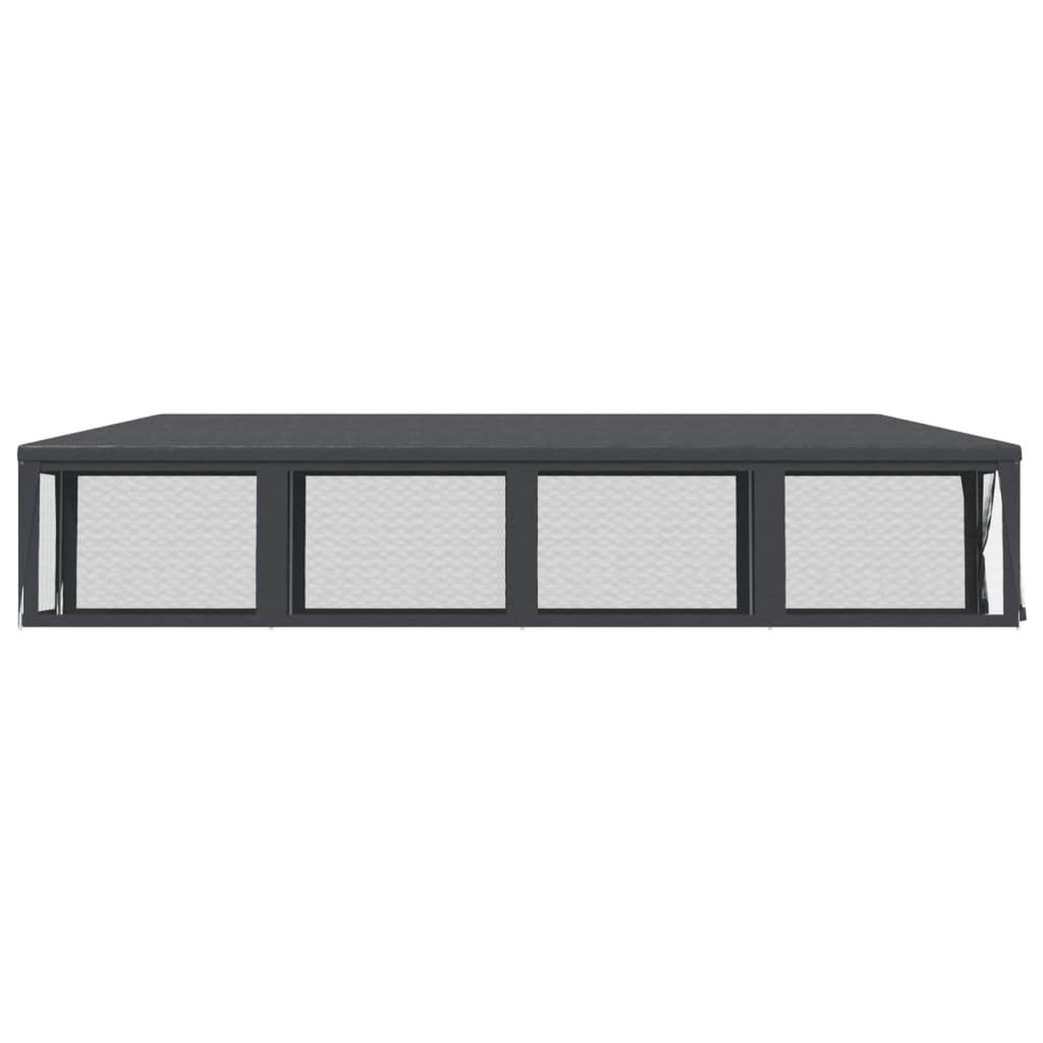 Voir la diapositive 4 : VIDAXL Tente de fete et 10 parois laterales en maille Anthracite 3x12m