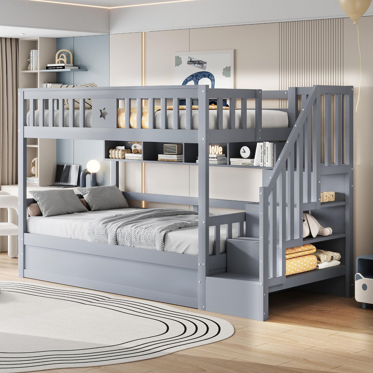 MERAX Lit superposé 90x200cm