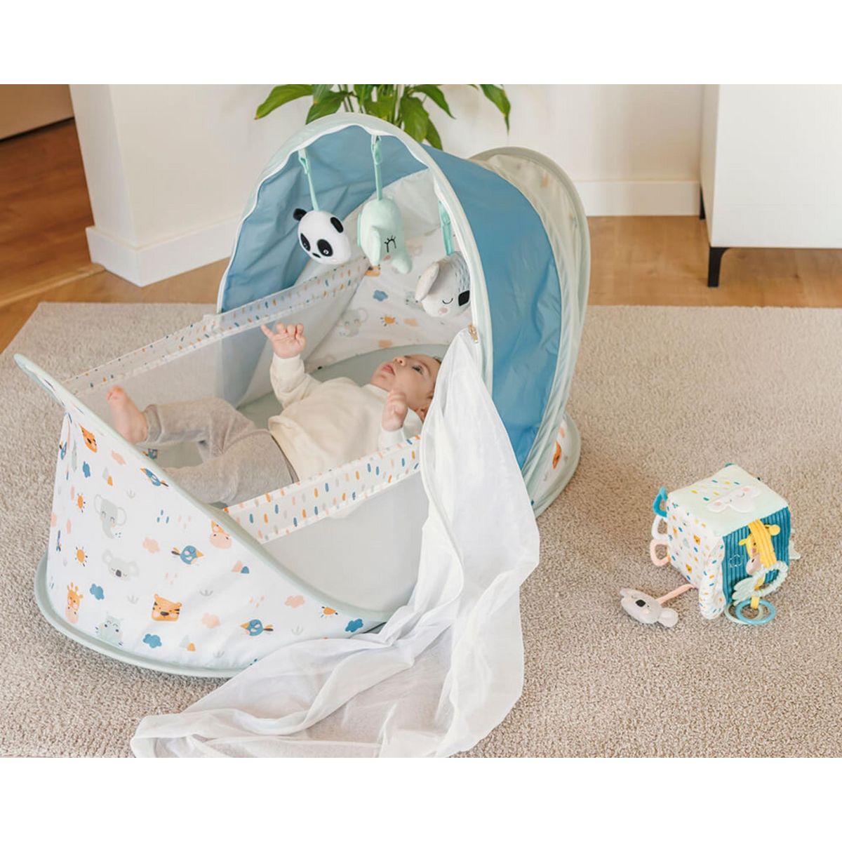 EUREKAKIDS Lit pliant bébé avec moustiquaire - De 0 à 6 ans