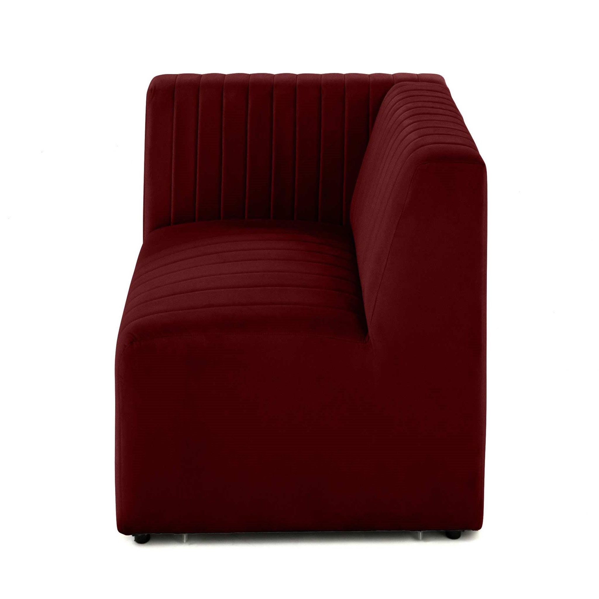 Voir la diapositive 3 : LISA DESIGN Nova - module d'assise gauche - en velours