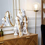 Voir la diapositive 4 : Paris Prix Statuette Déco Gorille  Coulure  45cm Blanc