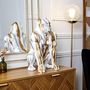 Voir la diapositive 4 : Paris Prix Statuette Déco Gorille  Coulure  45cm Blanc