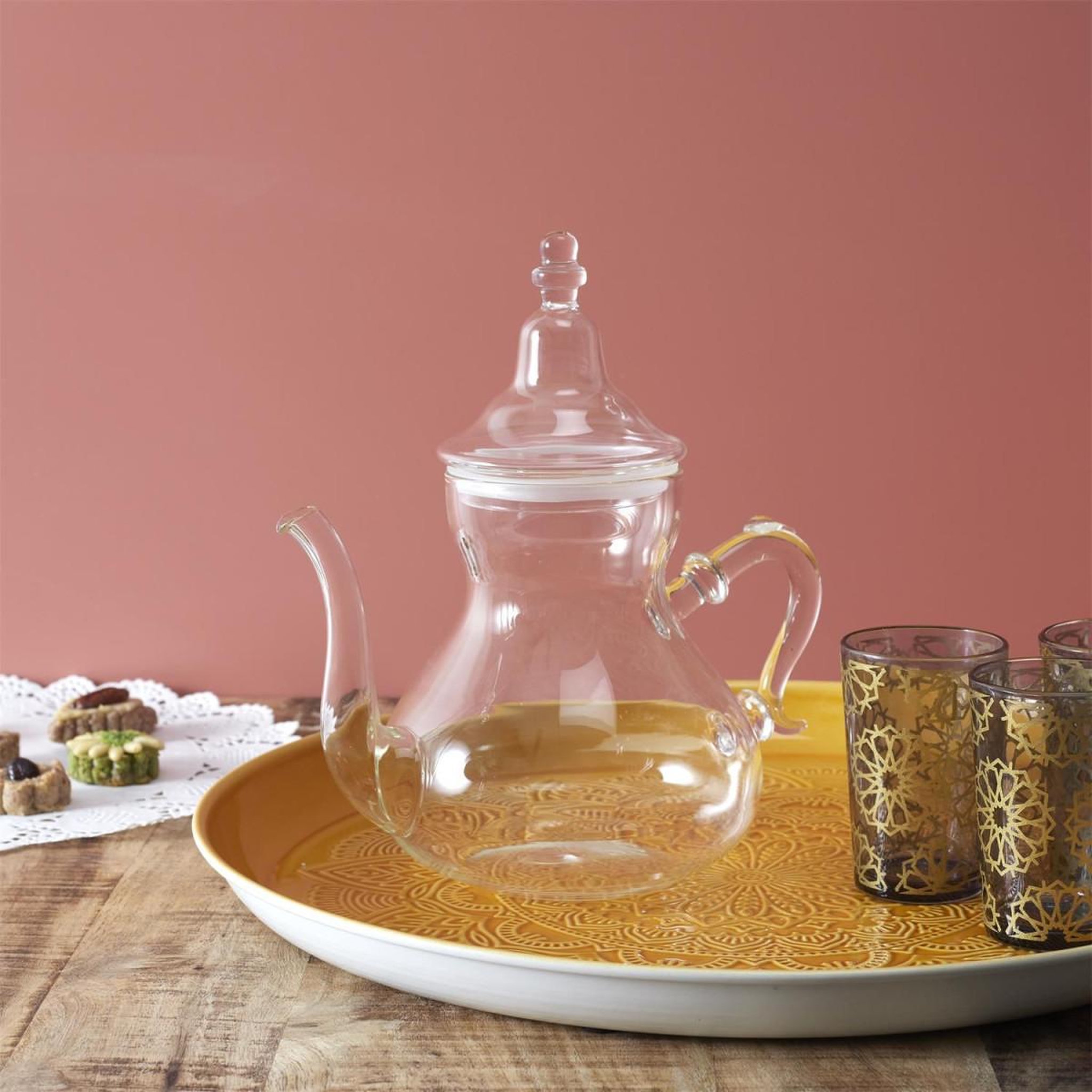 Voir la diapositive 5 : The Home Deco Factory Théière en Verre  Timao  80cl Transparent