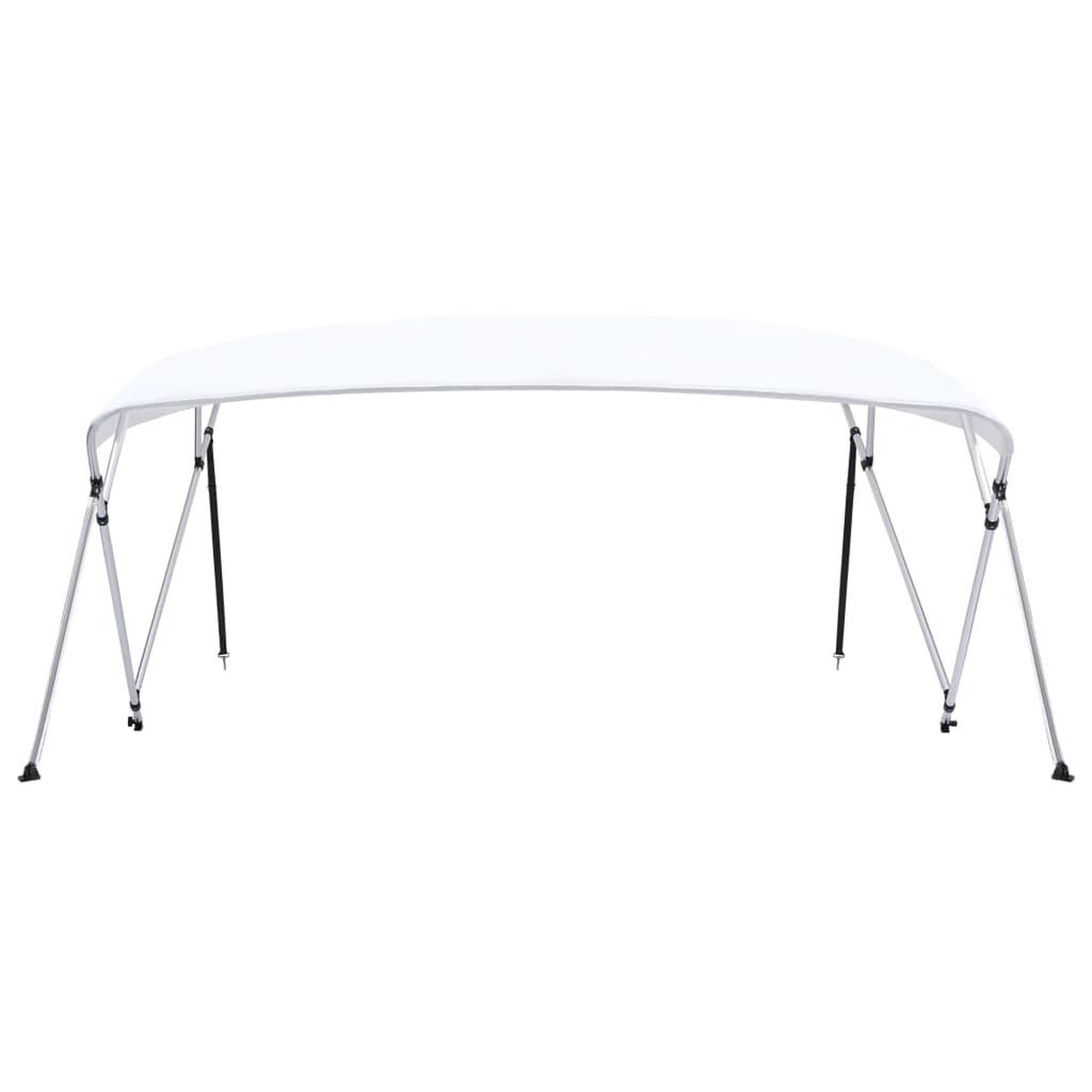 Voir la diapositive 3 : VIDAXL Auvent bimini a 4 arceaux Blanc 243x(230-244)x137 cm