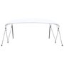 Voir la diapositive 3 : VIDAXL Auvent bimini a 4 arceaux Blanc 243x(230-244)x137 cm