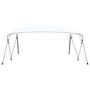 Voir la diapositive 3 : VIDAXL Auvent bimini a 4 arceaux Blanc 243x(230-244)x137 cm