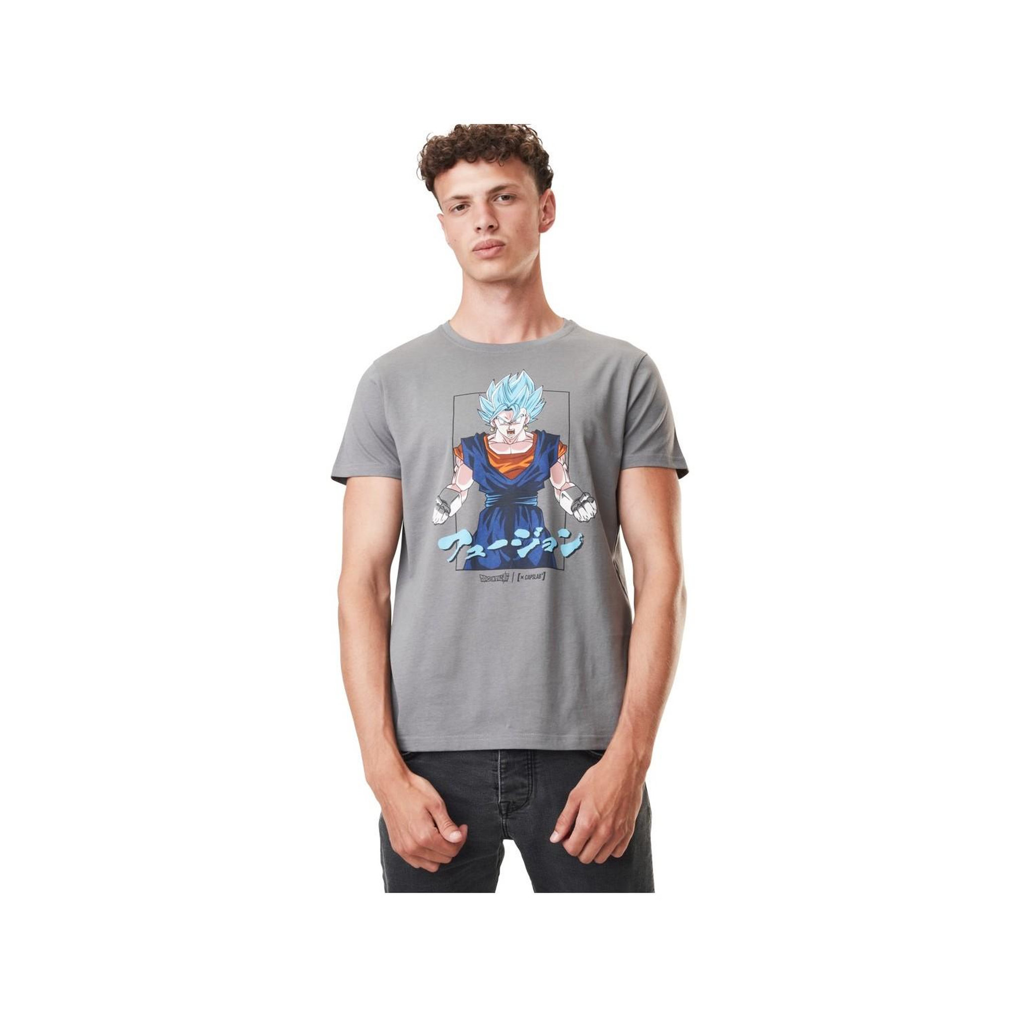 Voir la diapositive 1 : CAPSLAB T-shirt homme en coton col rond Dragon Ball Super Super Saiyan Blue