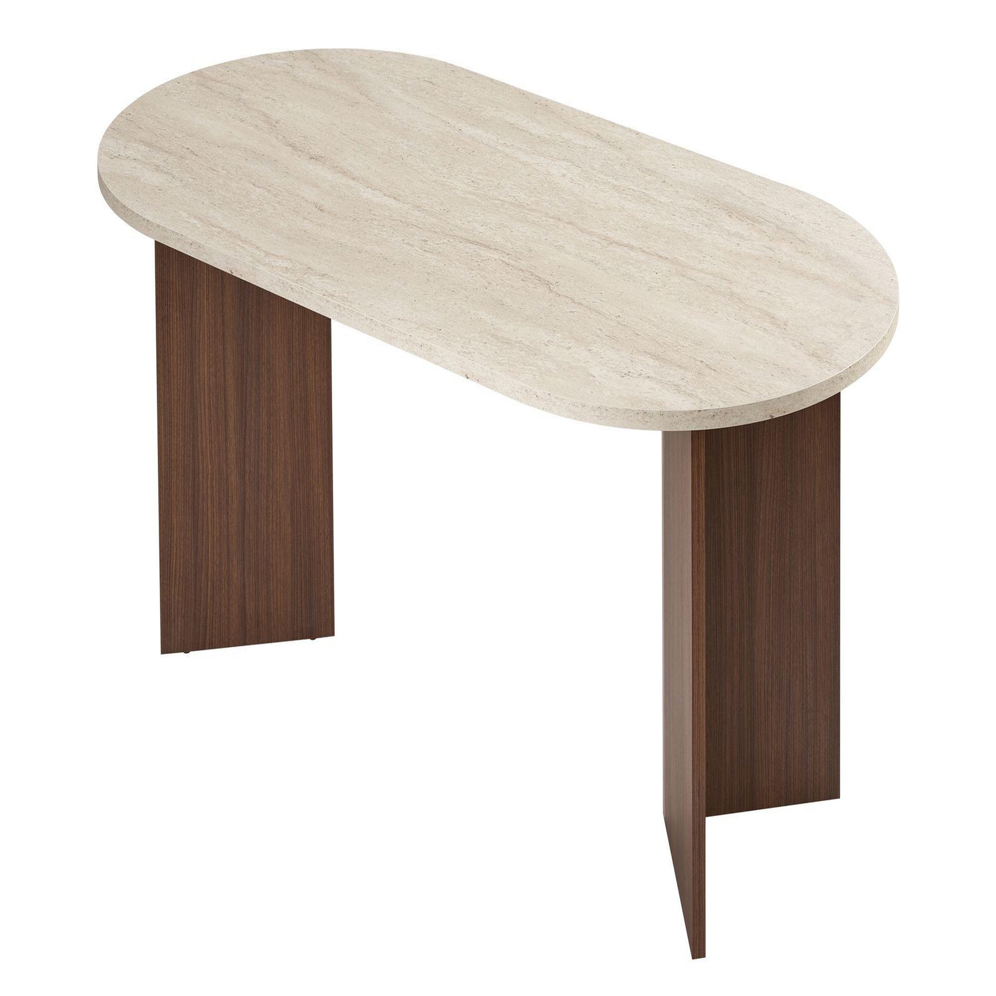 Habitat et Jardin Table à manger en bois  Sablin  180 x 90 x 75 cm - Travertin