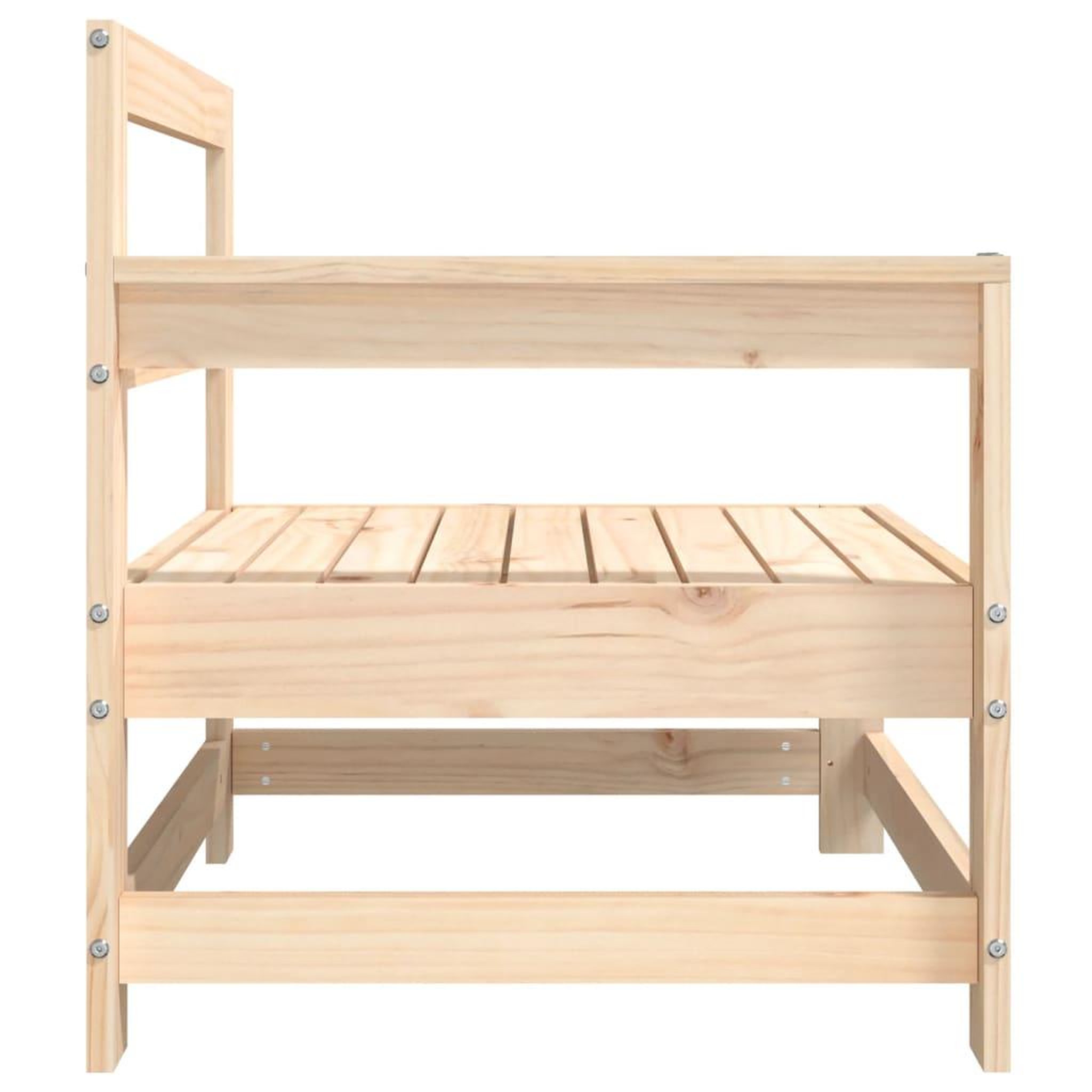 Voir la diapositive 5 : VIDAXL Canapes d'angle de jardin 2 pcs bois de pin massif