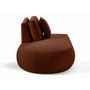 Voir la diapositive 4 : LISA DESIGN Santorini - module d'assise gauche - en tissu texturé