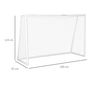 Voir la diapositive 3 : HOMCOM But de football cage de foot but futsal - dim. 2,4L x 0,9l x 1,8H m - PVC blanc