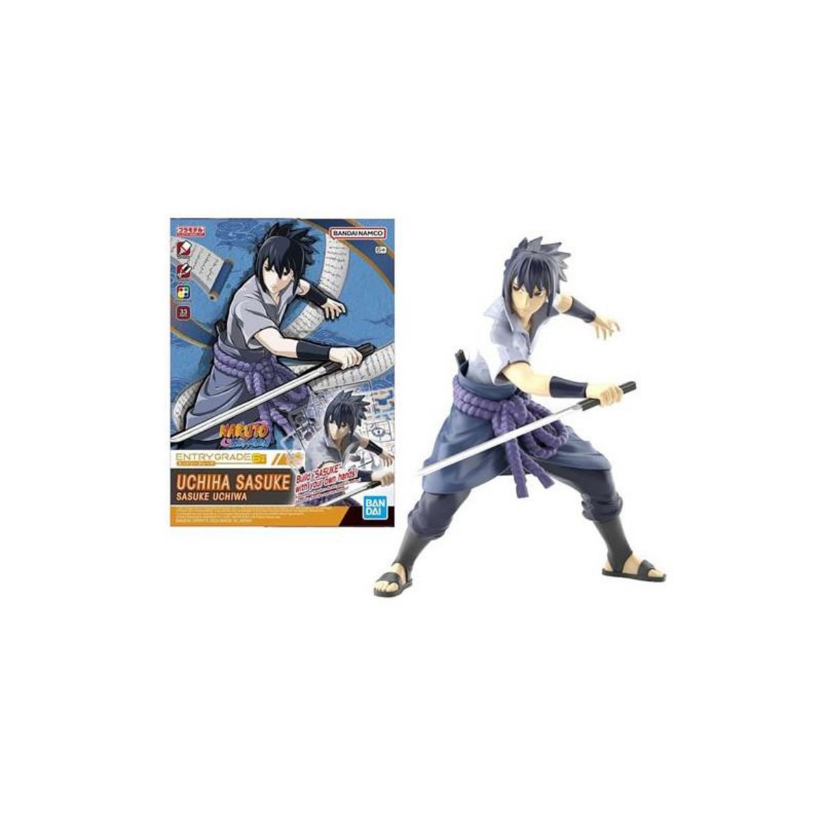 BANDAI Figurine Bandai Entry Grade Naruto Uchiha Sasuke