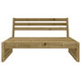 Voir la diapositive 3 : VIDAXL Canape central de jardin 120x80 cm bois de pin impregne