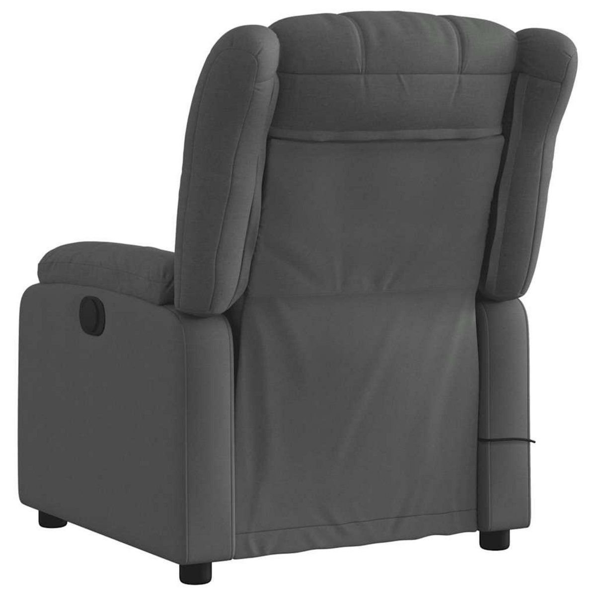 VIDAXL Fauteuil de massage inclinable Gris fonce Tissu