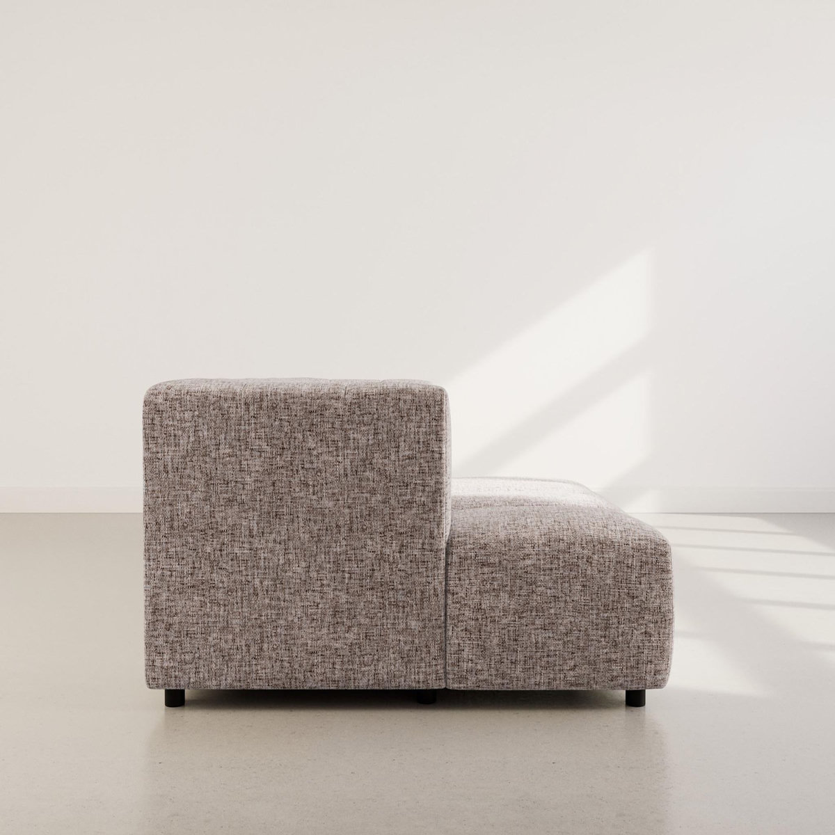 LISA DESIGN Curtis - canapé d'angle gauche 4 places avec accoudoir en tissu texturé