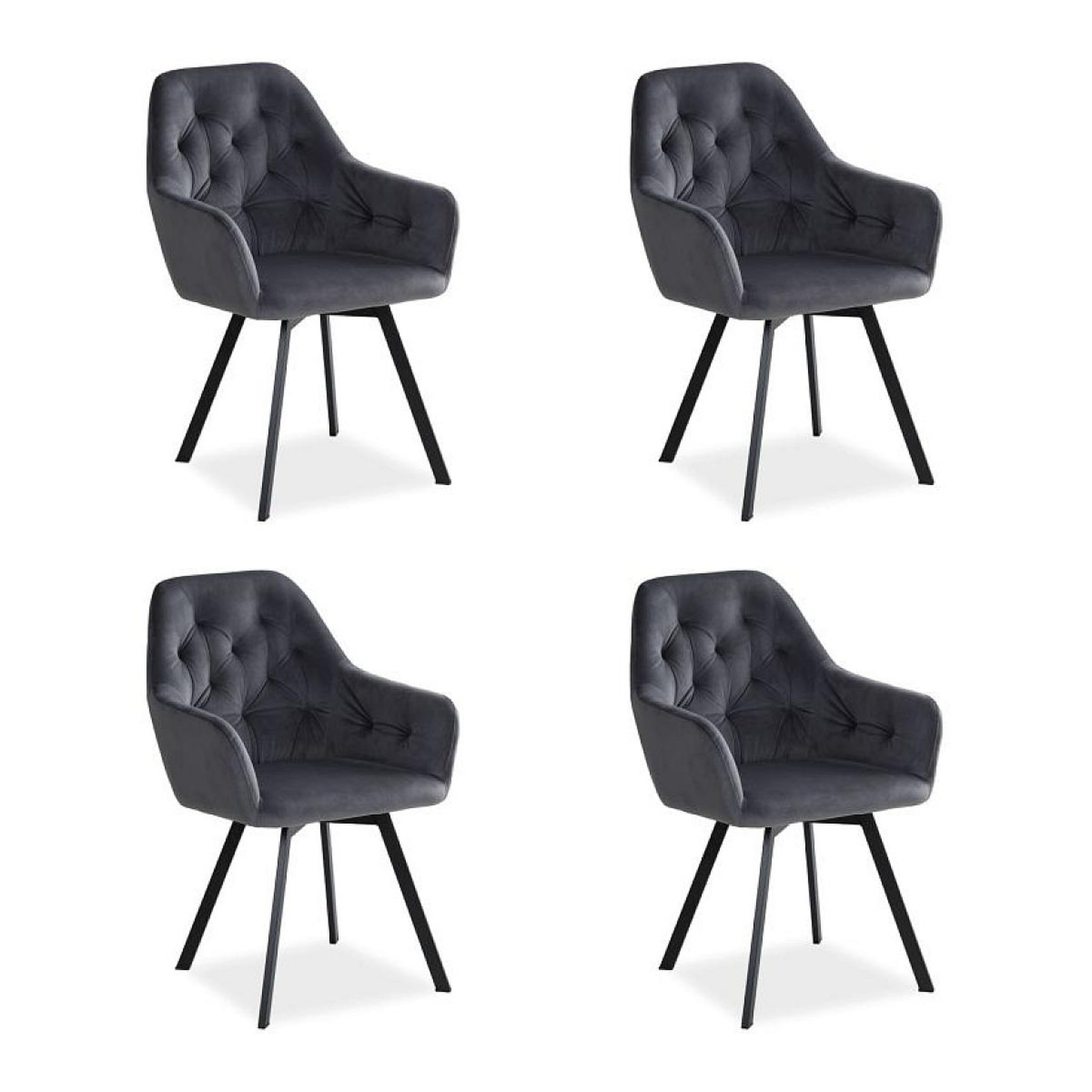 HomeStyle4U Chaise de salle à manger lot 4 chaises oeufs