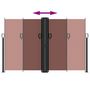 Voir la diapositive 5 : VIDAXL Auvent lateral retractable marron 160x1200 cm