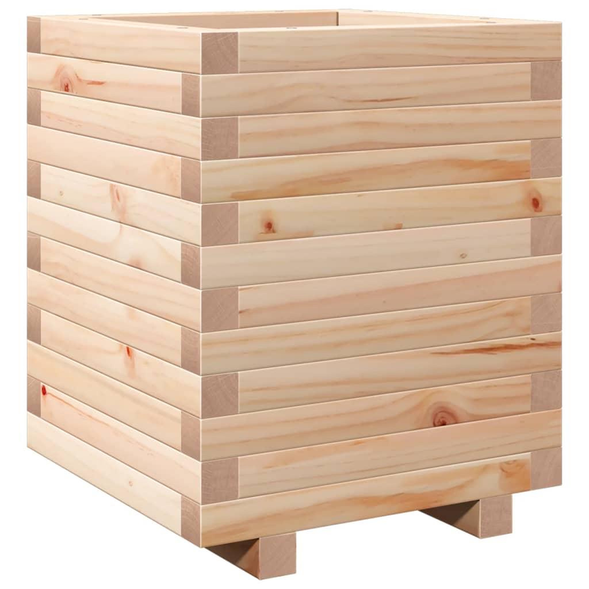 Voir la diapositive 2 : VIDAXL Jardiniere 40x40x49,5 cm bois de pin massif