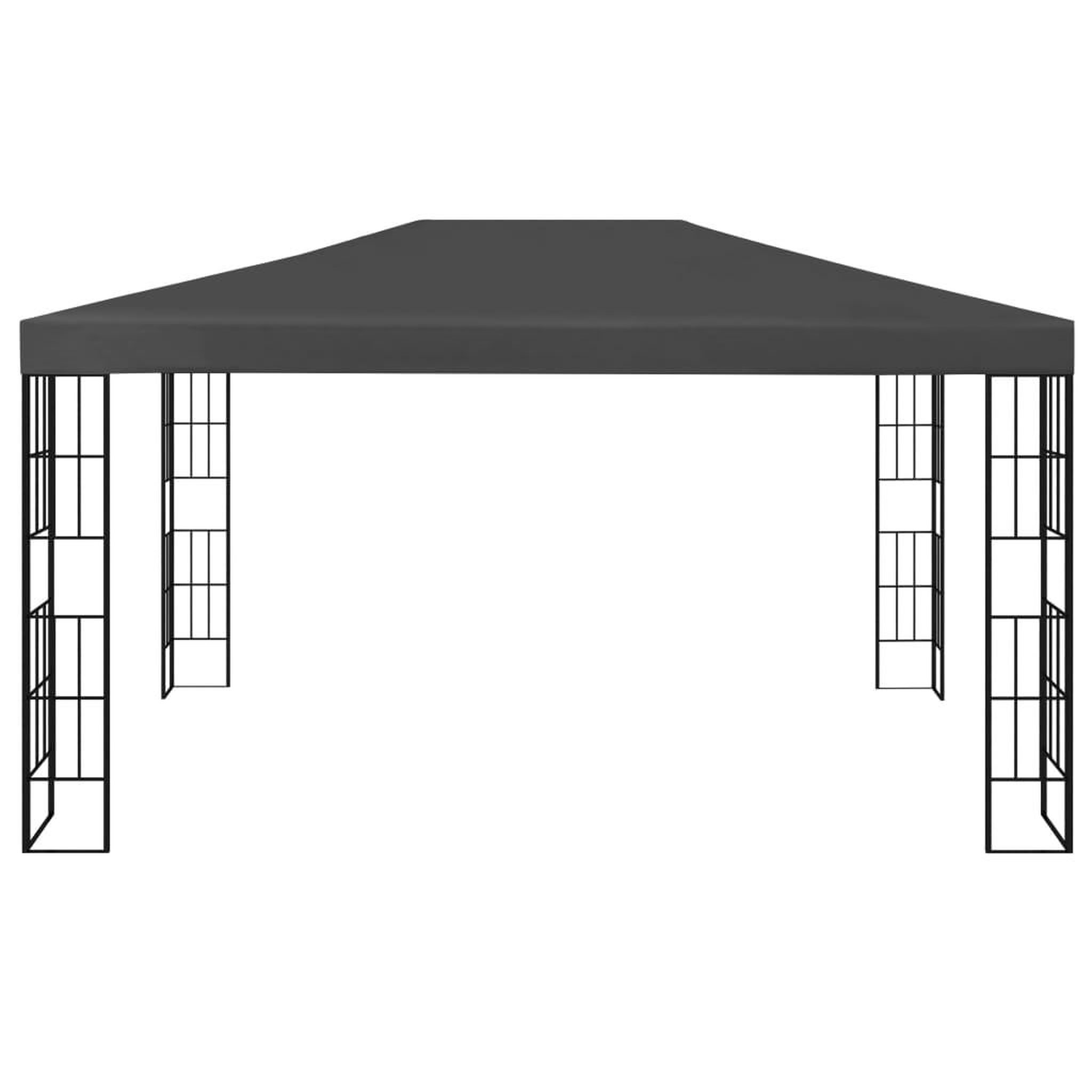 Voir la diapositive 5 : VIDAXL Tonnelle avec guirlande lumineuse a led 3x4 m anthracite