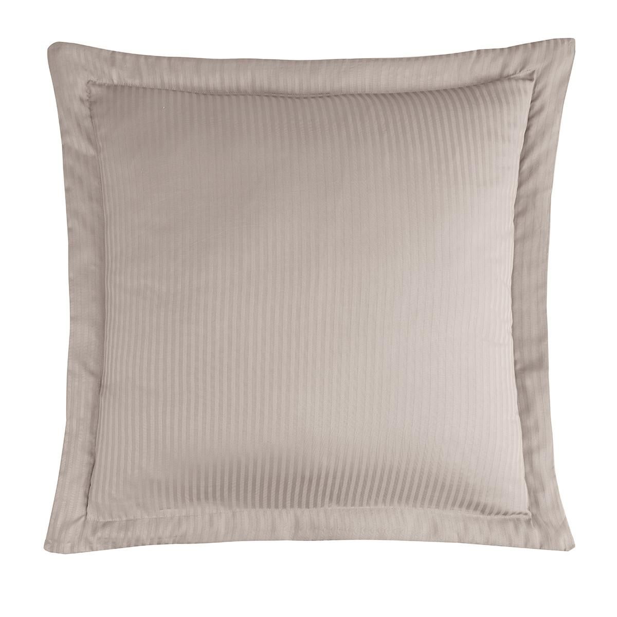 Sensei Maison Lot de 2 taies d'oreiller rayées en satin de coton 120 fils VERSALUXE