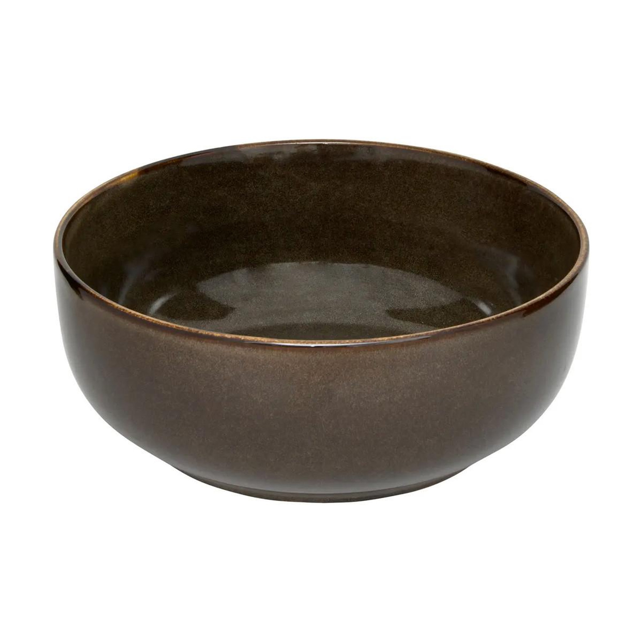 SECRET DE GOURMET Saladier en céramique  terre inconnue  22cm marron
