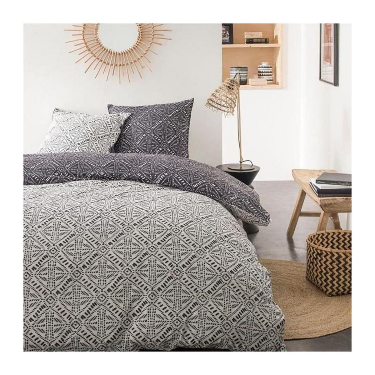 Today Parure de lit - TODAY - Sunshine - 106472 - 2 personnes - 240x260cm - Coton - Imprimé 5.3