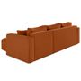 Voir la diapositive 5 : BEST MOBILIER Topaze - canapé d'angle déhoussable réversible 4 places en tissu
