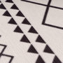 Voir la diapositive 3 : Paris Prix Tapis Tissé Imprimé à Poils Plats  Maya IV  Blanc & Noir