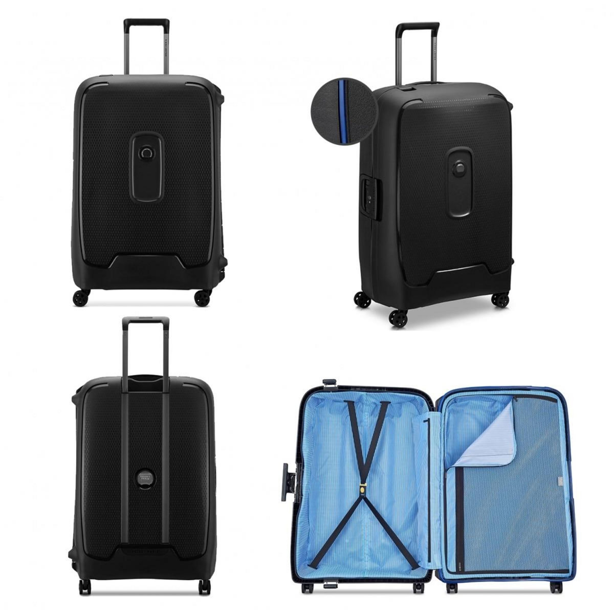 Delsey Grande valise rigide Moncey TSA polypropylène 76cm