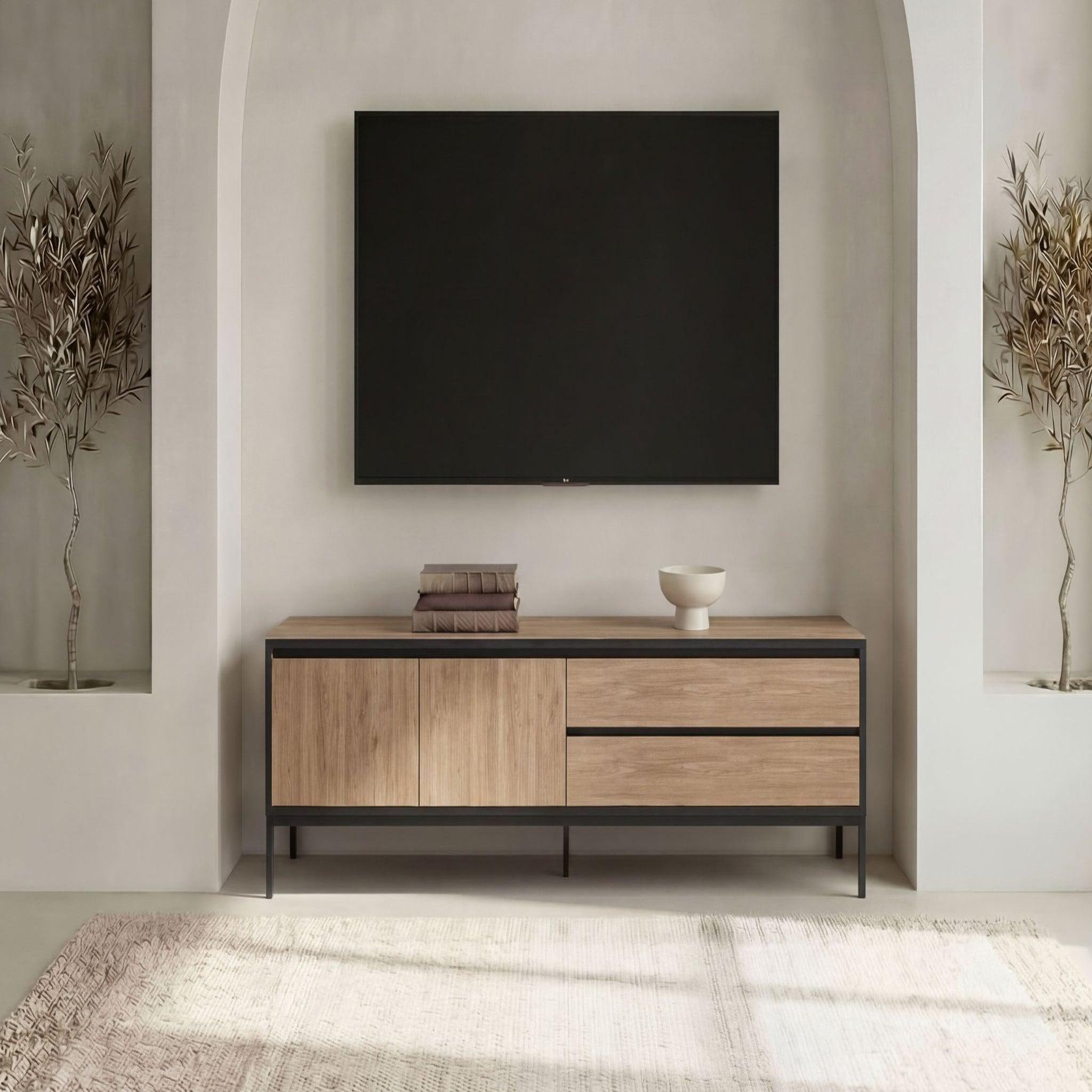 Voir la diapositive 2 : CASANOVA PARIS Vana - meuble tv 180cm en mélamine