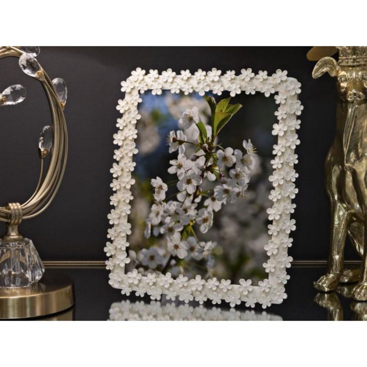 Paris Prix Cadre Photo Déco Fleurs  Filly  20x25cm Crème