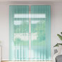 Voir la diapositive 1 : VIDAXL Rideaux en voile avec boucles 2 pcs turquoise 140x260 cm